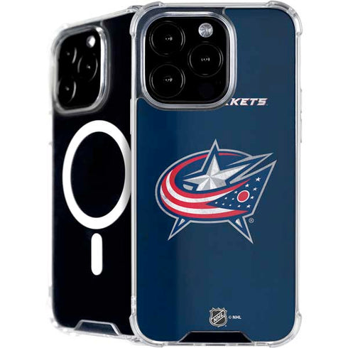 NHL Columbus Blue Jackets Distressed iPhone 16 Pro MagSafe Case
